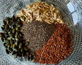 A picture of step 2 of Golden Seed Crunch.
