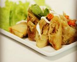 Foto langkah ke 9 dari resep Lumpia Jamur Saos Nanas yummyy.