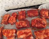 Sült oldalas burgonyával és párolt zöldségekkel recept fázis 1 fotója