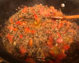 A picture of step 6 of Italian Style Homemade Spaghetti with meat sauce.