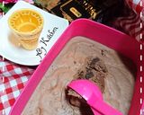 Foto langkah ke 2 dari resep Chocolate ice cream w brownies eggless.