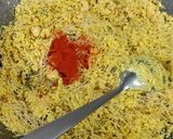 A picture of step 4 of Vermicelli Dhokla.