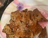 A picture of step 3 of Roti Chaat.