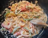 Krémes csirkés fajitas recept fázis 4 fotója