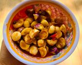 Hình bước làm 2 của món Cà pháo trộn sa tế