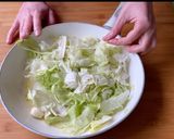 A picture of step 2 of Fridge-Cleaning Quiche with Iceberg Lettuce.