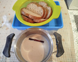Foto del paso 3 de la receta: Torrijas normales o sin lactosa y sin azúcar a la plancha o sartén