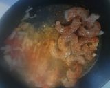 A picture of step 2 of Seasoned Shrimp w/ EZ Homemade Sauce &fresh Mozzarella.