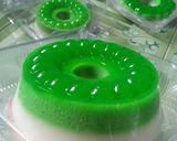Foto langkah ke 5 dari resep Puding lumut mentega lapus coklat.