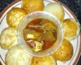A picture of step 9 of Simple Masa and pepper soup.