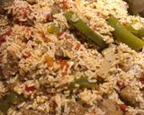 A picture of step 5 of Italian Sausage with Rice 🍚.