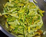 A picture of step 4 of Tindora dry sabji.