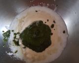 A picture of step 1 of Paneer hariyali tikka.