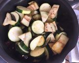 Cukkinis-padlizsános lecsó tojásban megforgatva recept fázis 5 fotója