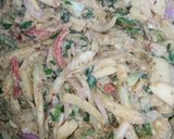 A picture of step 4 of Chicken and mix Veggies pakoray 😋😋😋.