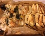 Mozzarellás bazsalikomos csirkemell, mézes sült almával recept fázis 7 fotója