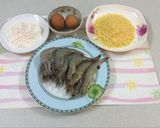 Hình bước làm 1 của món Tôm bạc rán bột xù ướt