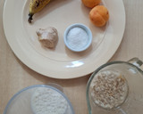 Foto del paso 1 de la receta: Smoothie de banana, damasco y coco con avena y jengibre