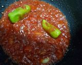 A picture of step 3 of Brinjal karahi.