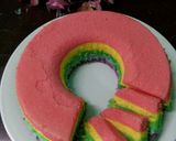 Foto langkah ke 12 dari resep Bolu Kukus Pelangi 2 Telur.