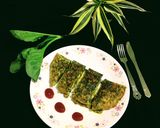 A picture of step 10 of Spinach Mushroom Omelette.