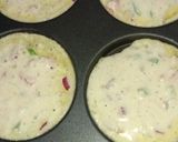A picture of step 2 of Sooji Chilla.