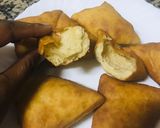 A picture of step 9 of Mandazi without yeast.