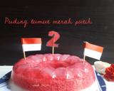 Cara Membuat Puding lumut nata de coco merah putih 5