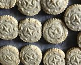 A picture of step 3 of Badam puri.
