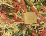 A picture of step 15 of Veg and chicken biryani platter.