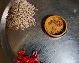 A picture of step 1 of Hing Jeera Rice.
