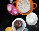 A picture of step 1 of Whole Wheat Choco Cinnamon Rolls (no yeast no oven).