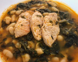 Foto del paso 7 de la receta: Guiso de alubias con espinacas y solomillo de pavo (versión rápida)