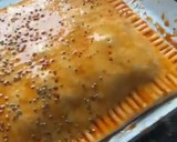 Foto del paso 10 de la receta: Hojaldre de pimientos asados al ajillo, setas y quesos, con top de pimentón dulce y chía