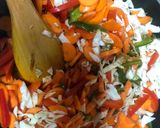A picture of step 5 of Spring chicken veg roll.