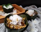 Foto langkah ke 4 dari resep *Sawut Gula Merah dengan Takir Bunga*.