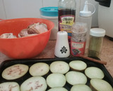 Foto del paso 2 de la receta: Pollo  marinado con salsa Worcester en cama de berenjenas