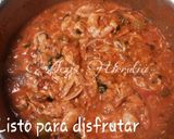 Foto del paso 11 de la receta Revuelto de melva, almejas y gambas