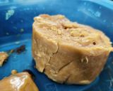 A picture of step 2 of Peanuts and fried gram Burfi.
