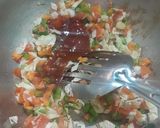 A picture of step 4 of Macaroni Open Sandwich.