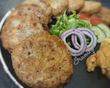 A picture of step 3 of 🍔🍟Bun Kebab Burger🍟🍔(Egg or lentils burgers).
