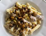 Foto del paso 11 de la receta: Casarecce con solomillo, verduras y queso trufado 🍖🍄