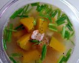 Hình bước làm 3 của món Canh bí đỏ nấu tôm