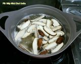 Hình bước làm 4 của món Canh Hẹ Trứng 부추 계란탕
