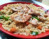 Indomie da scrambled eggmatakin girki4 hoto