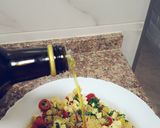 A picture of step 8 of Quinoa Mediterranean Salad.