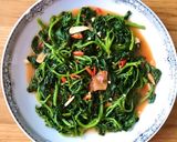 Hình bước làm 4 của món 🌱 Cải Xoong Xào Cà Chua (Vegan)