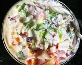 A picture of step 2 of Malai sandwich.