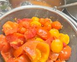 Paradicsomlé télire natúran recept fázis 4 fotója