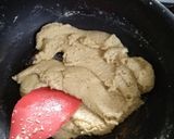 A picture of step 1 of Cashew Rose Patra.